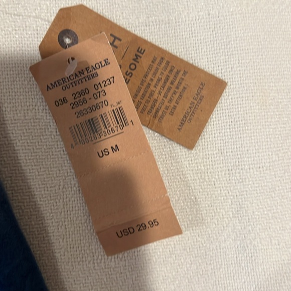 NWT American Eagle tie-dyed navy blue tank - Picture 4 of 5